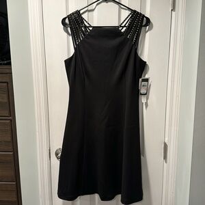 Guess Los Angeles black size 10 never work dress with tags